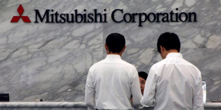FILE PHOTO: The logo of Mitsubishi Corp is pictured at its head office in Tokyo, Japan August 2, 2017.  REUTERS/Kim Kyung-Hoon